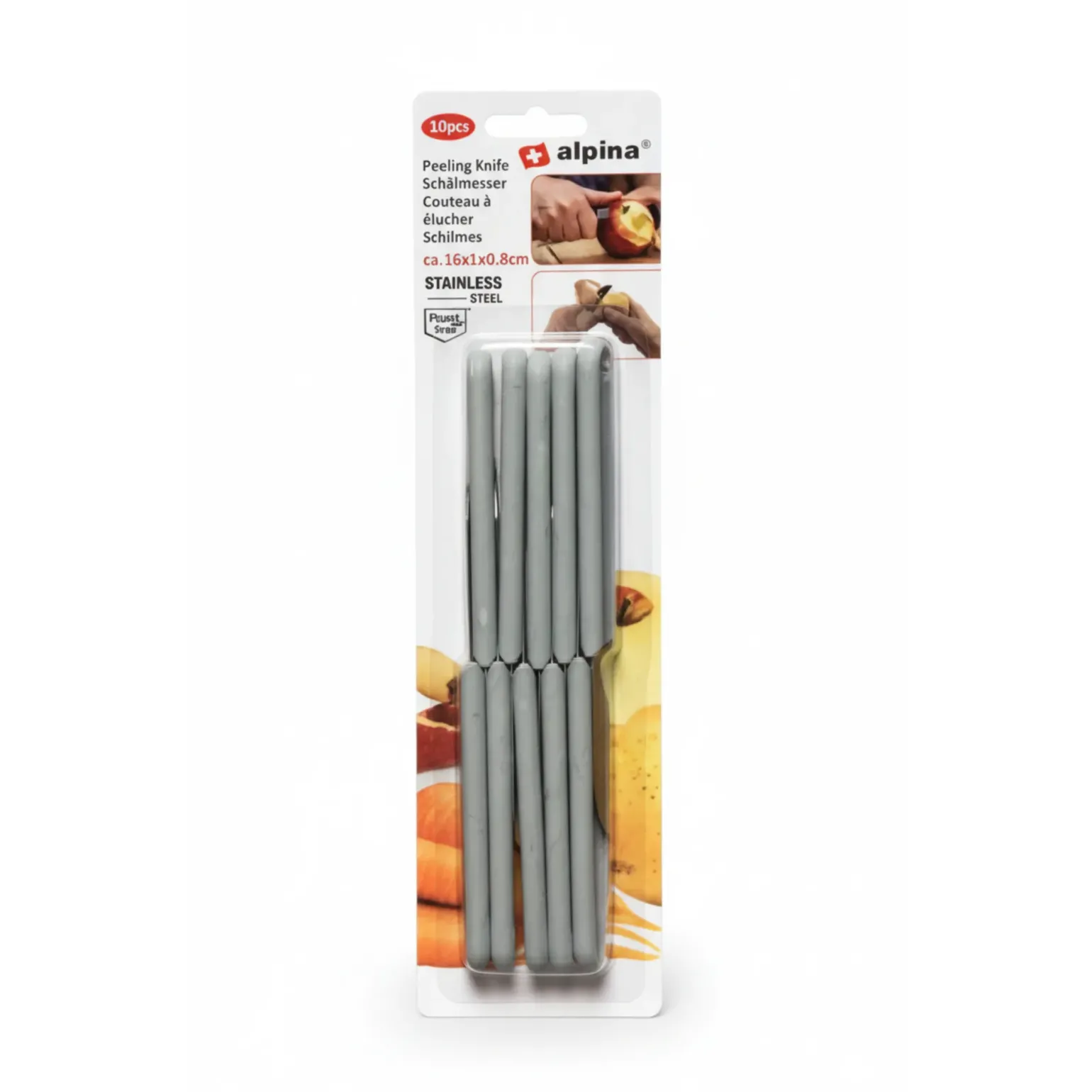 Alpina Schilmes 17cm Zwart/Grijs (10 stuks)