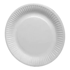 Borden Rond Karton wit 18cm (100 stuks)