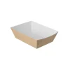 Frietbakje A7 kraft/wit BIO (400 stuks)