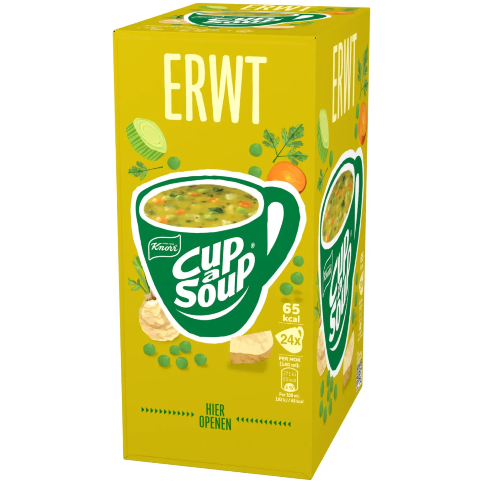 Knorr Cup-a-Soup Erwt (24x 140 ml)