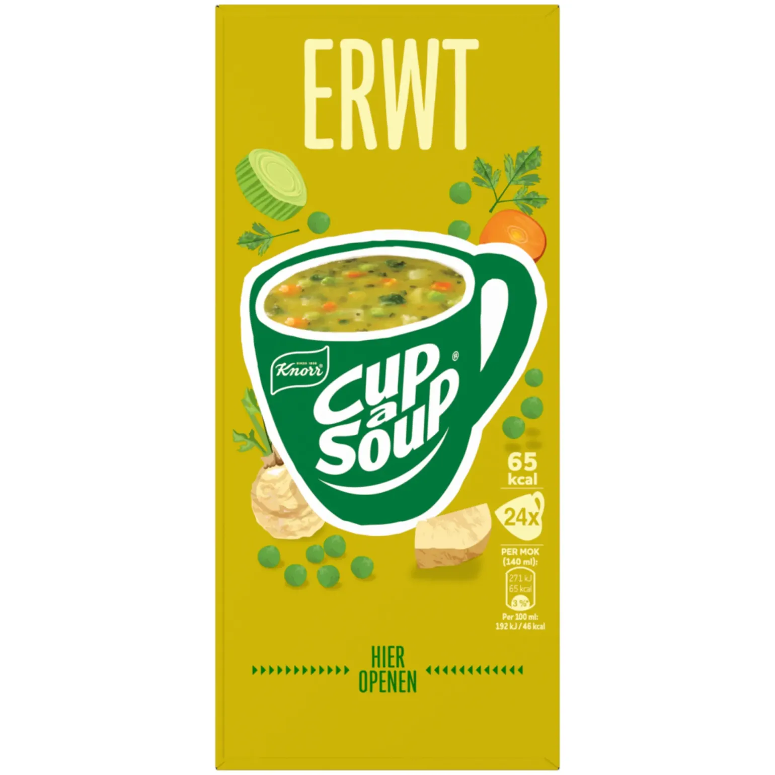 Knorr Cup-a-Soup Erwt (24x 140 ml)