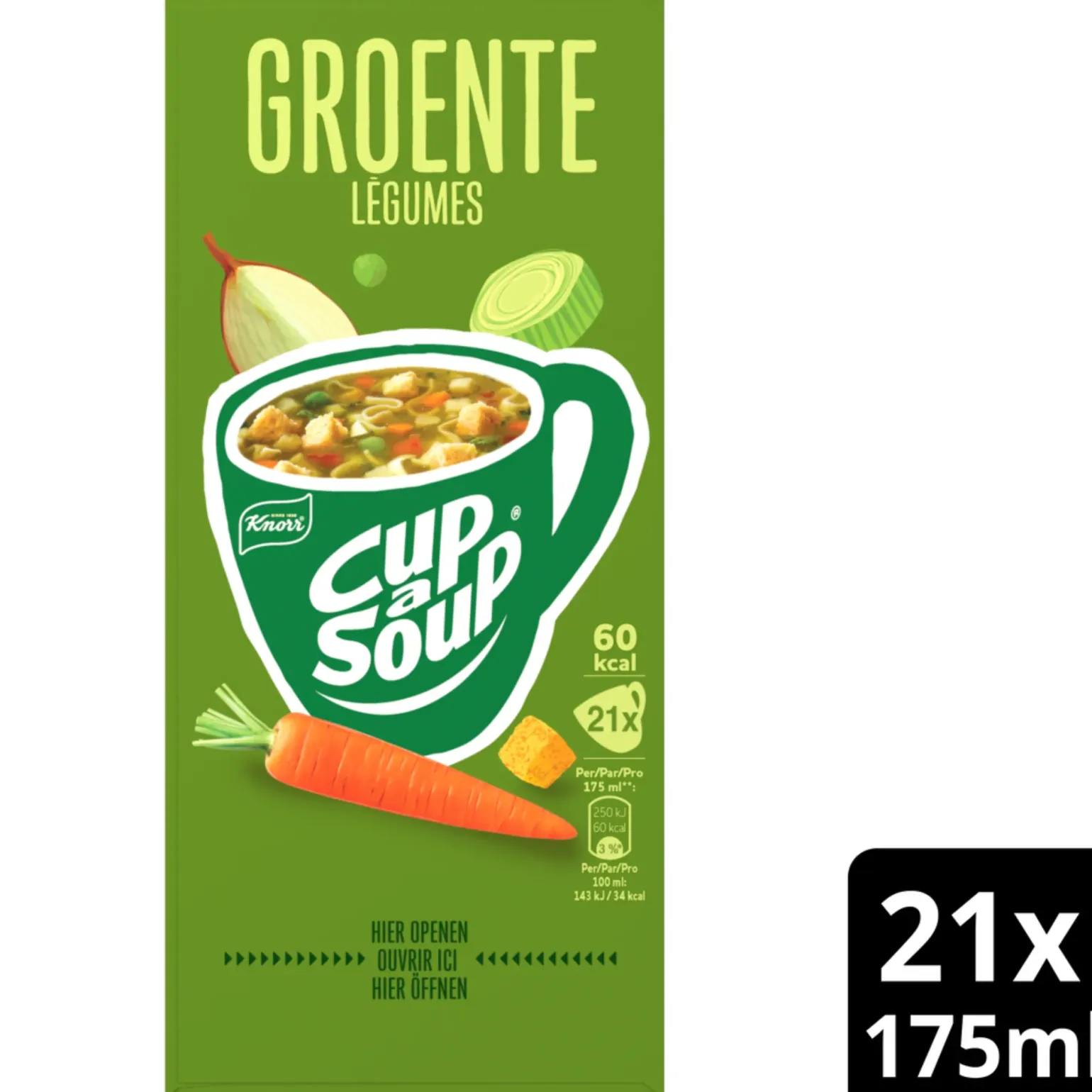 Knorr Cup-a-Soup Groente (21×175 ml)