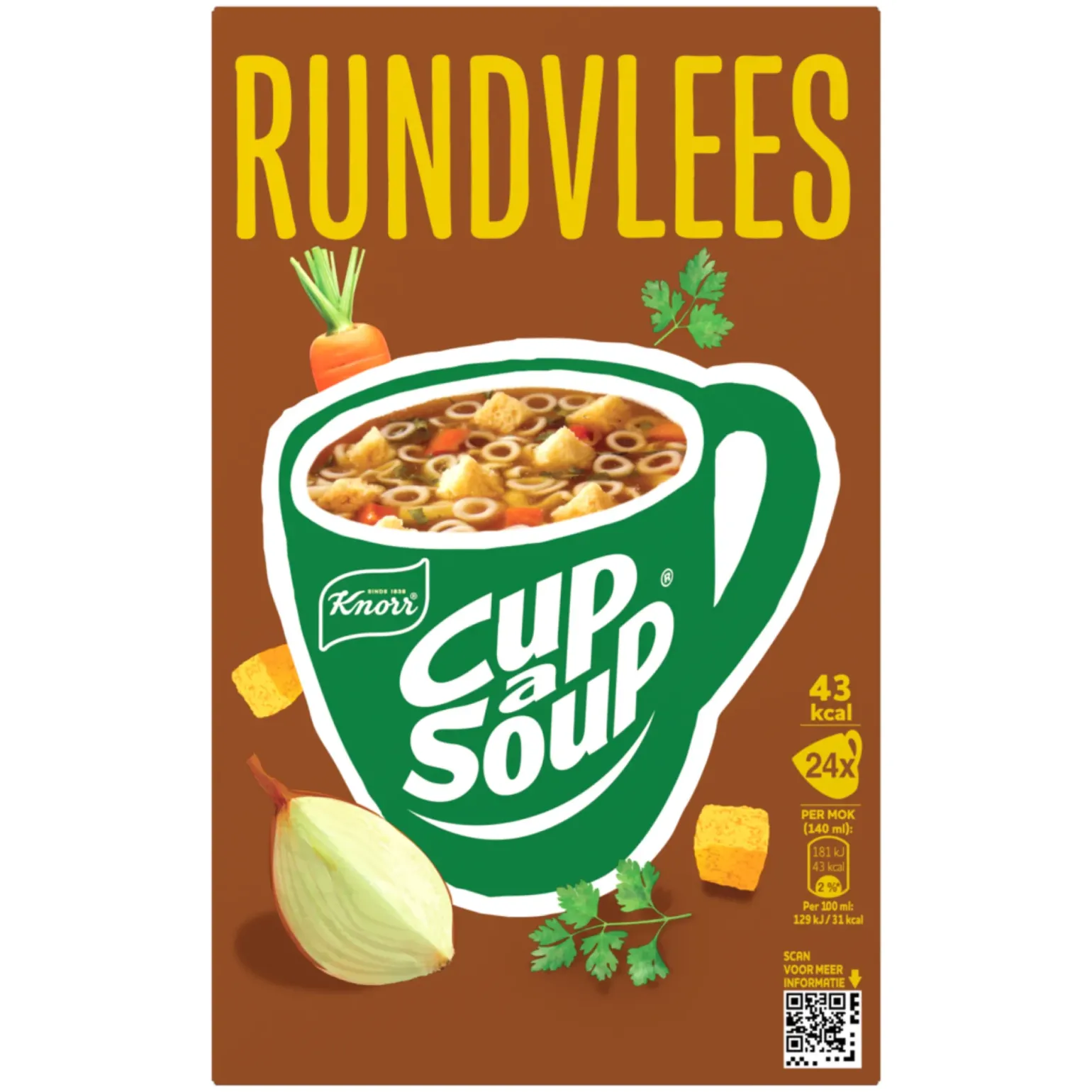 Knorr Cup-a-Soup Rundvlees (24x 140ml)