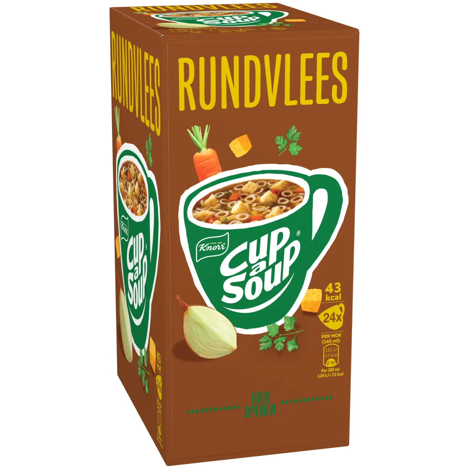 Knorr Cup-a-Soup Rundvlees (24x 140ml)