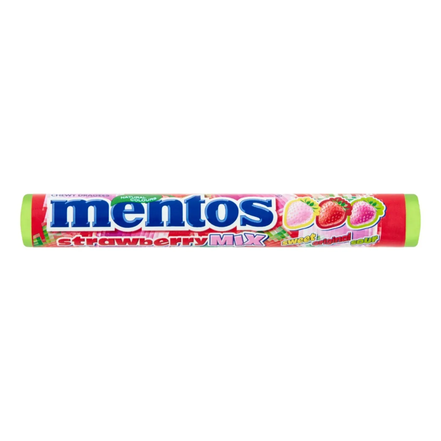 Mentos Strawberry Mix Rol (40 stuks)