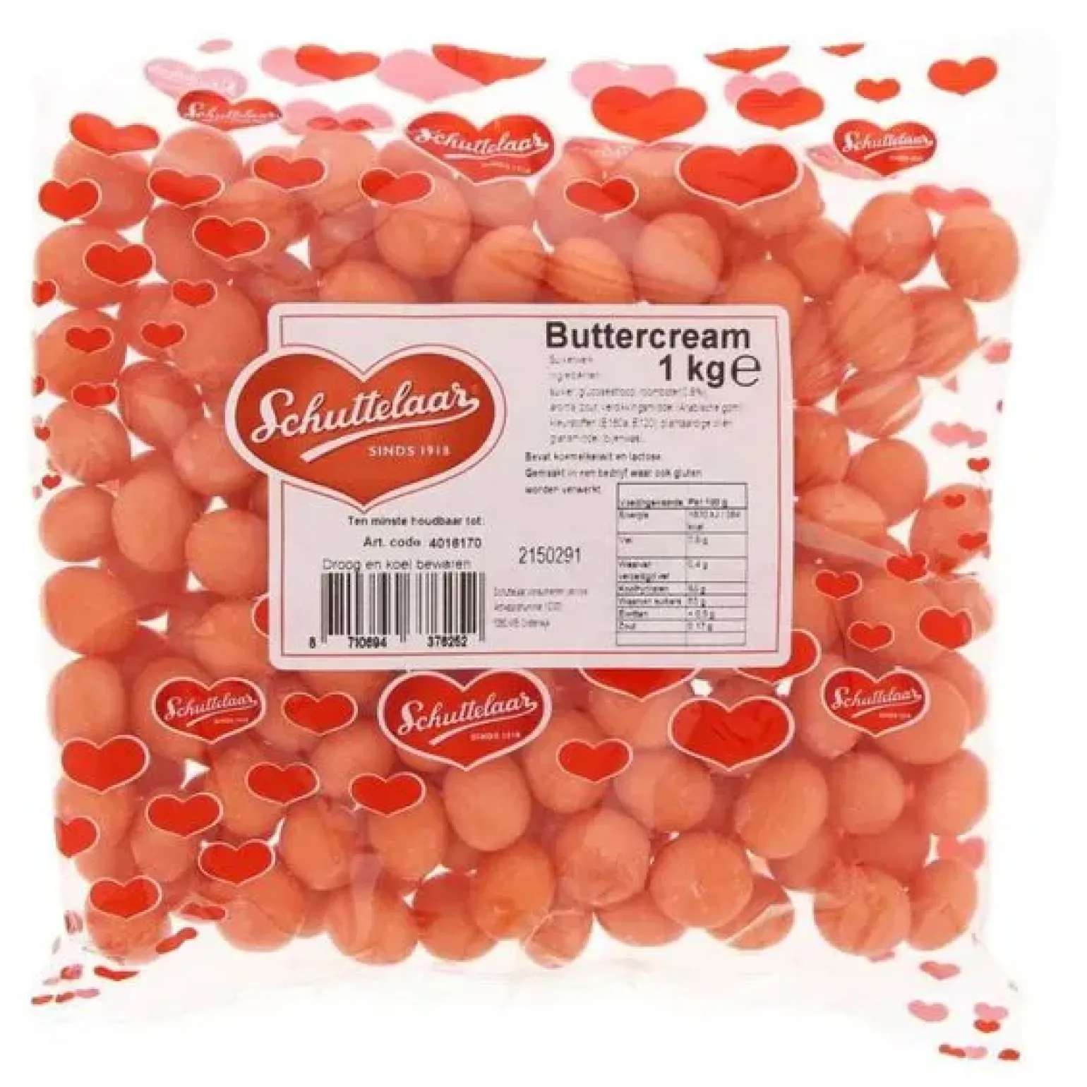 Schuttelaar gevulde buttercream (6x 1kg)