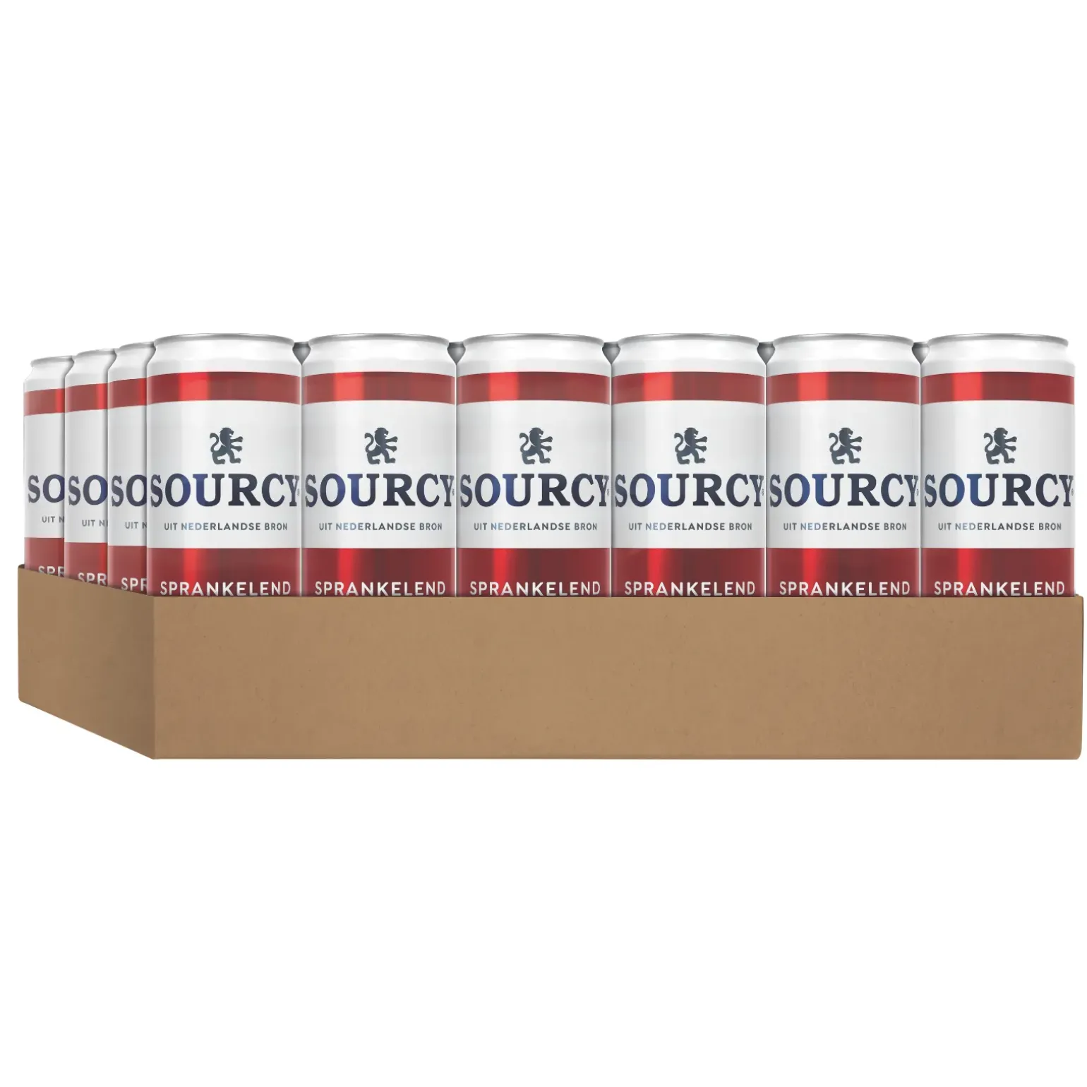 Sourcy Rood Mineraalwater Sprankelend (24x33cl)