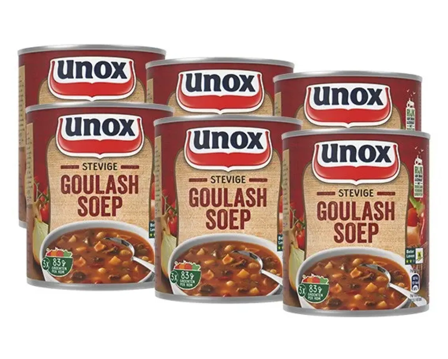 Unox Stevige Goulashsoep Blik (6x 0,8 liter)